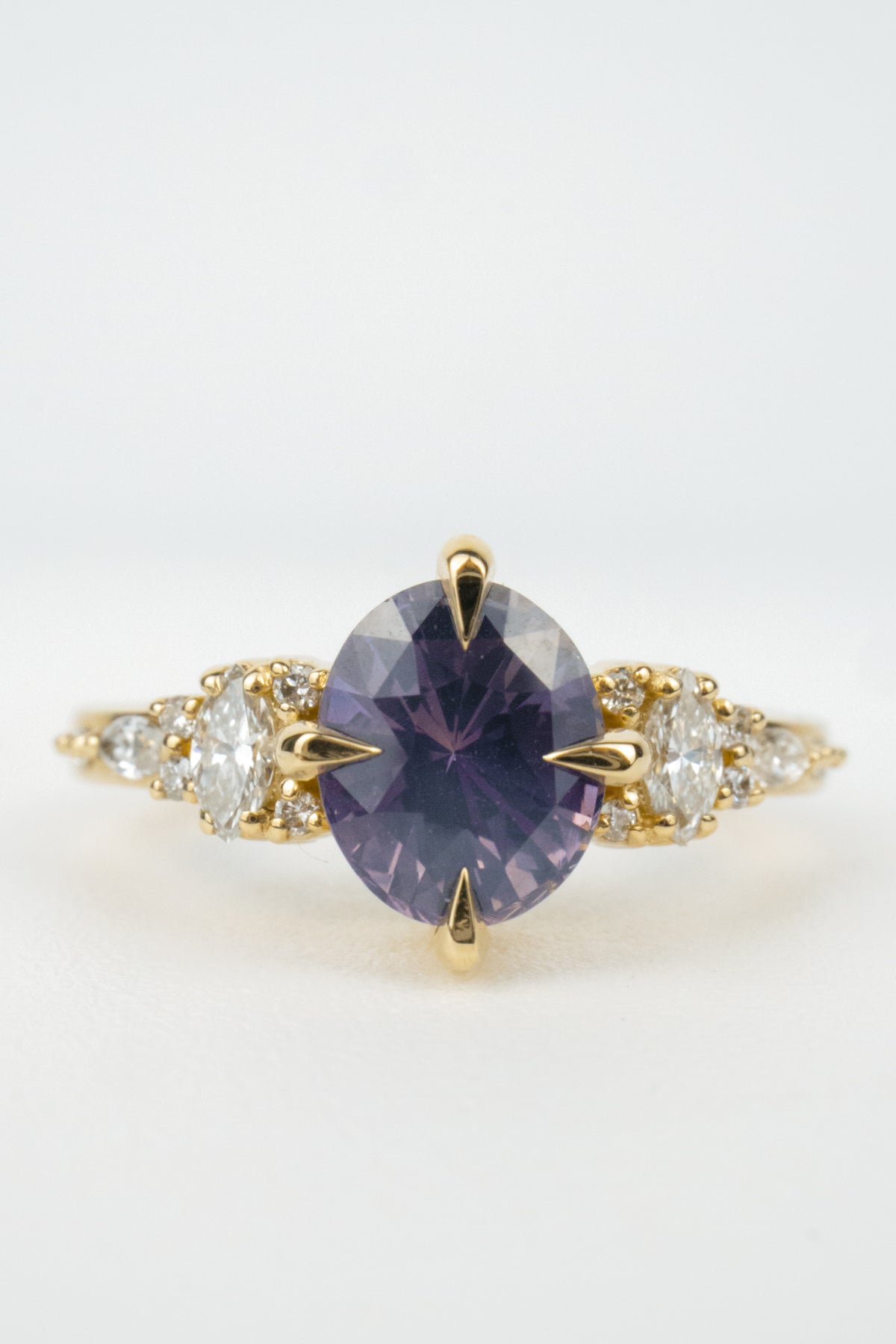 Madeline Engagement Ring- 1.70ct Oval Sri Lanka Sapphire