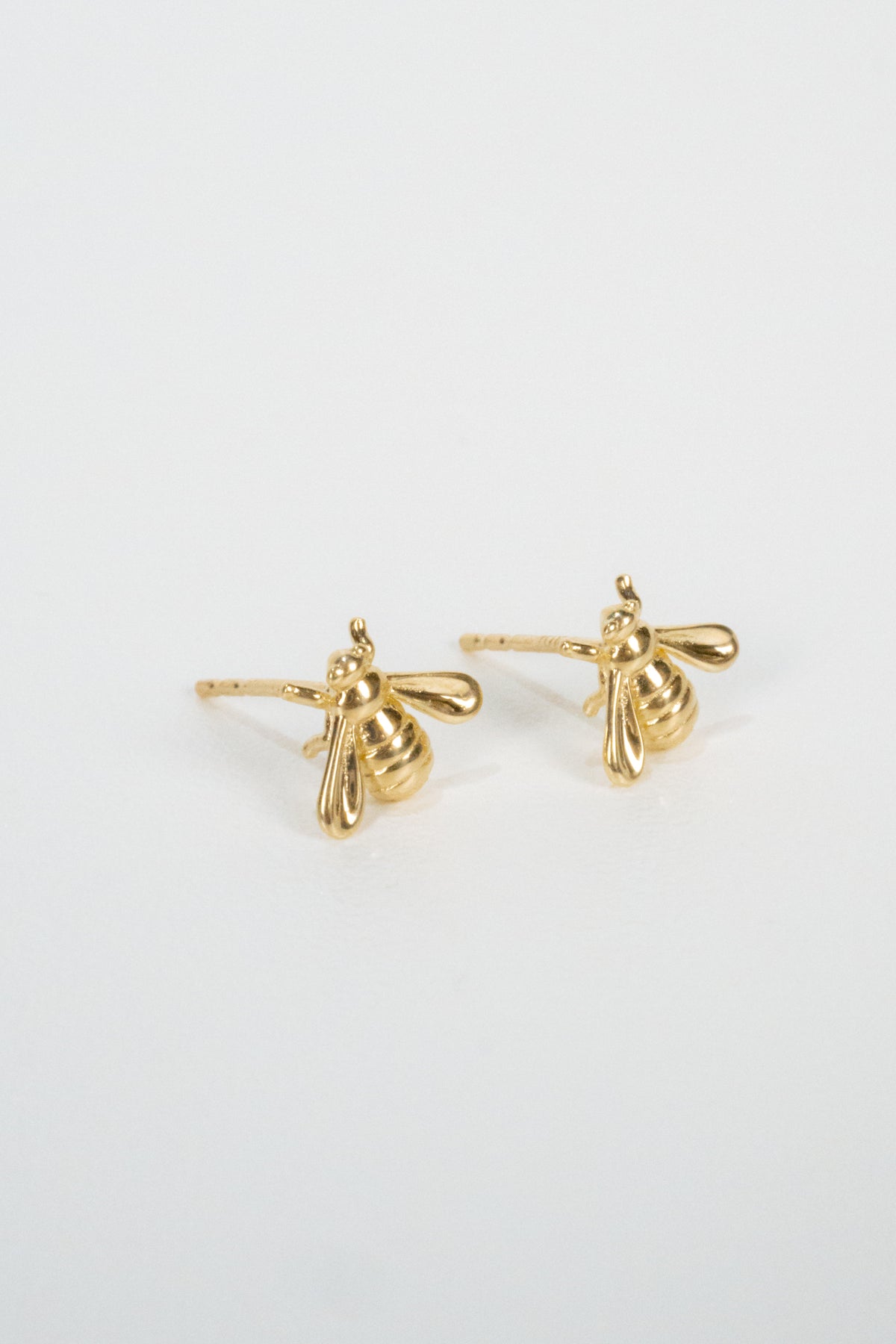 10K Honey Bee Stud Earrings