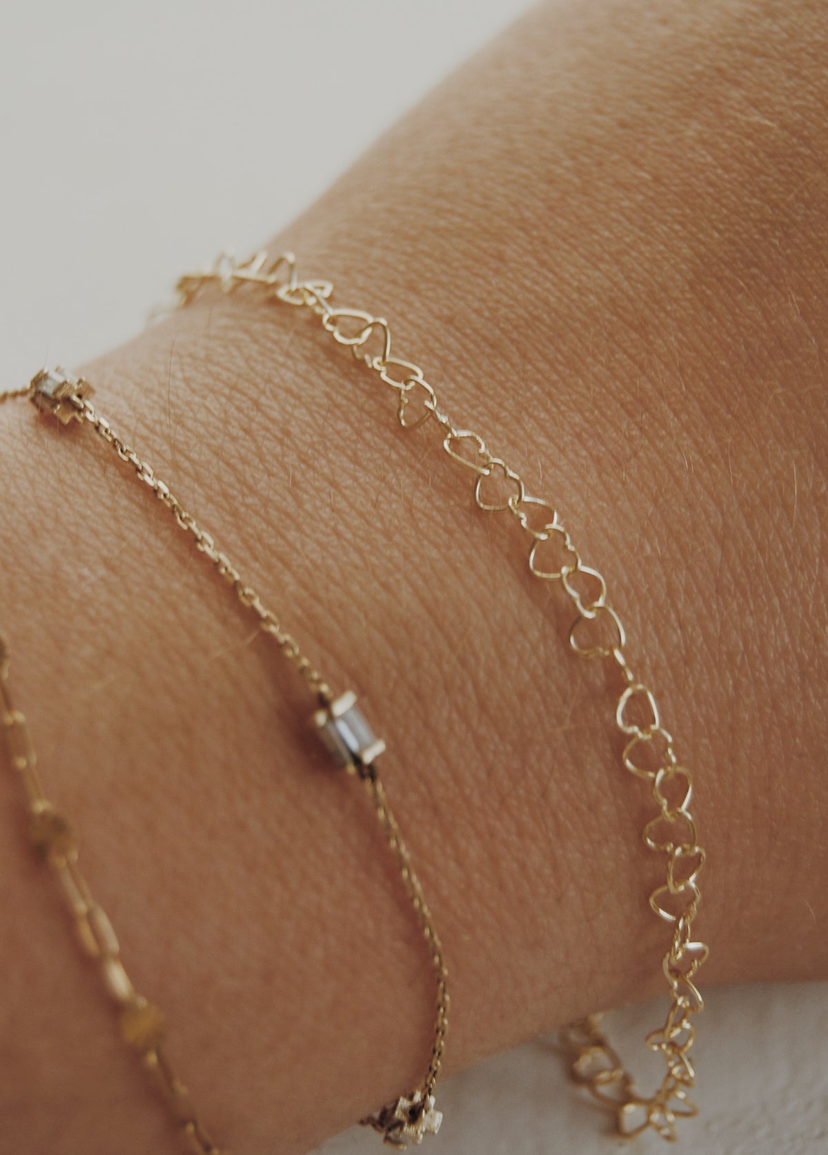 10k Gold Heart Bracelet