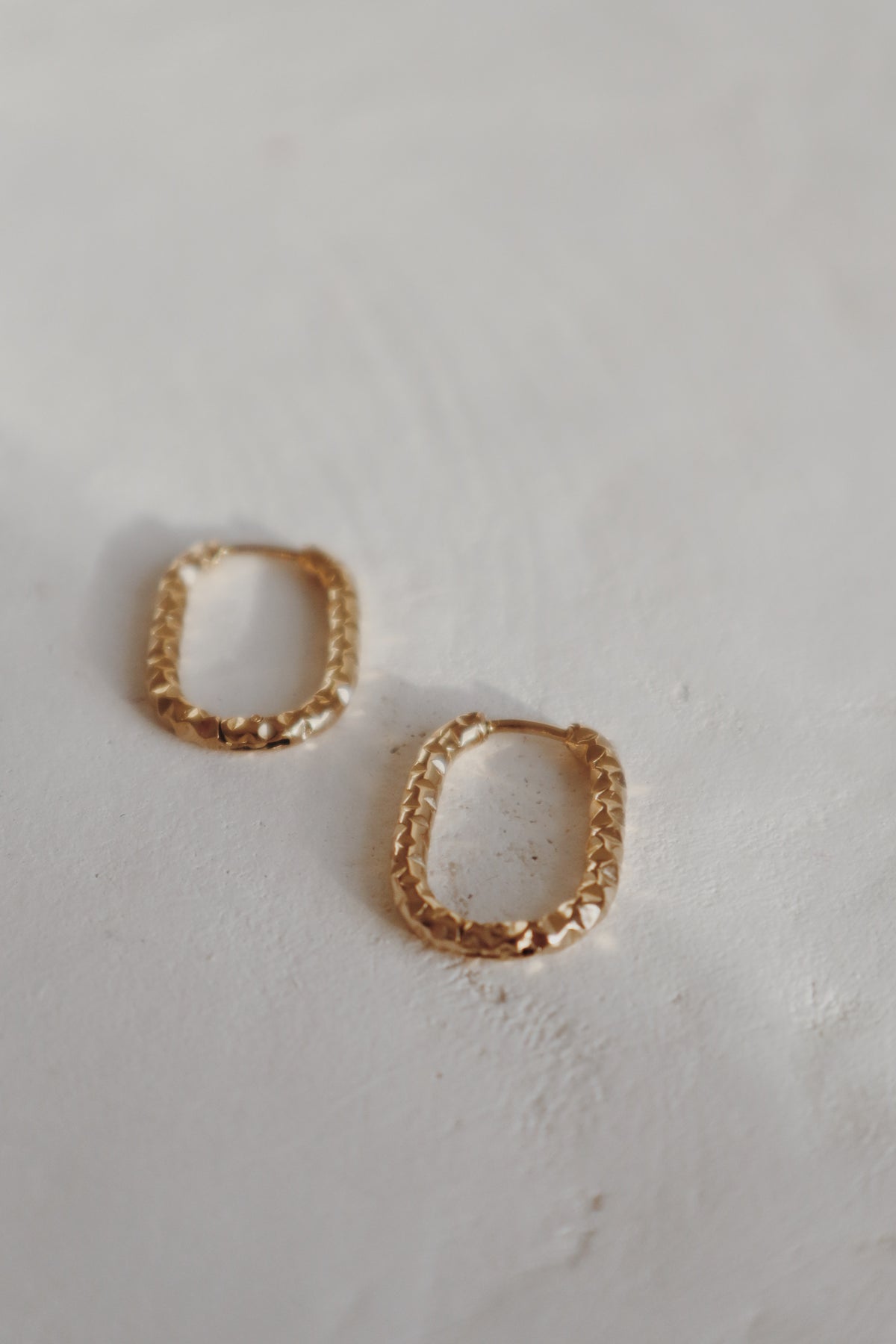 Sparkler Oblong Hoop Earrings