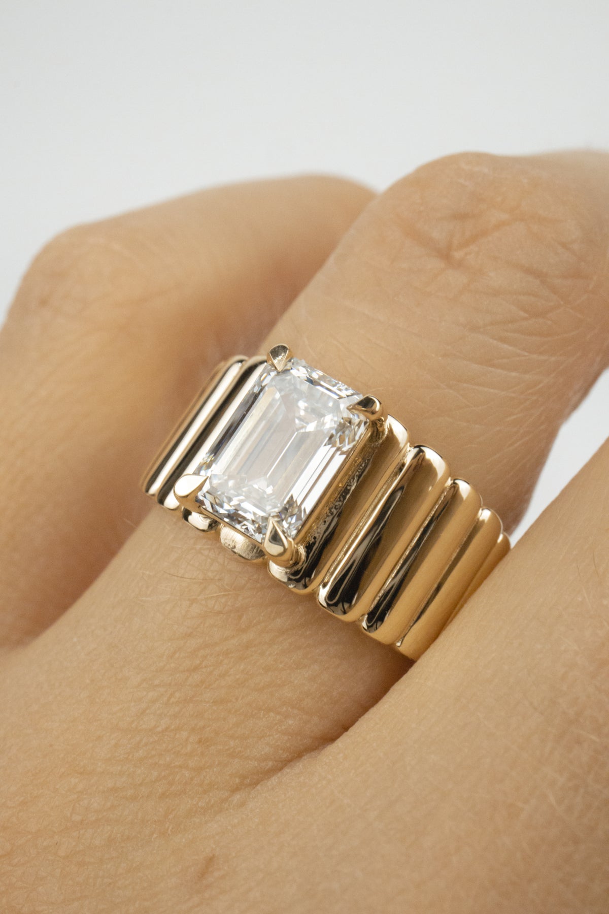 Elizabeth Engagement Ring- 2ct Emerald-Cut