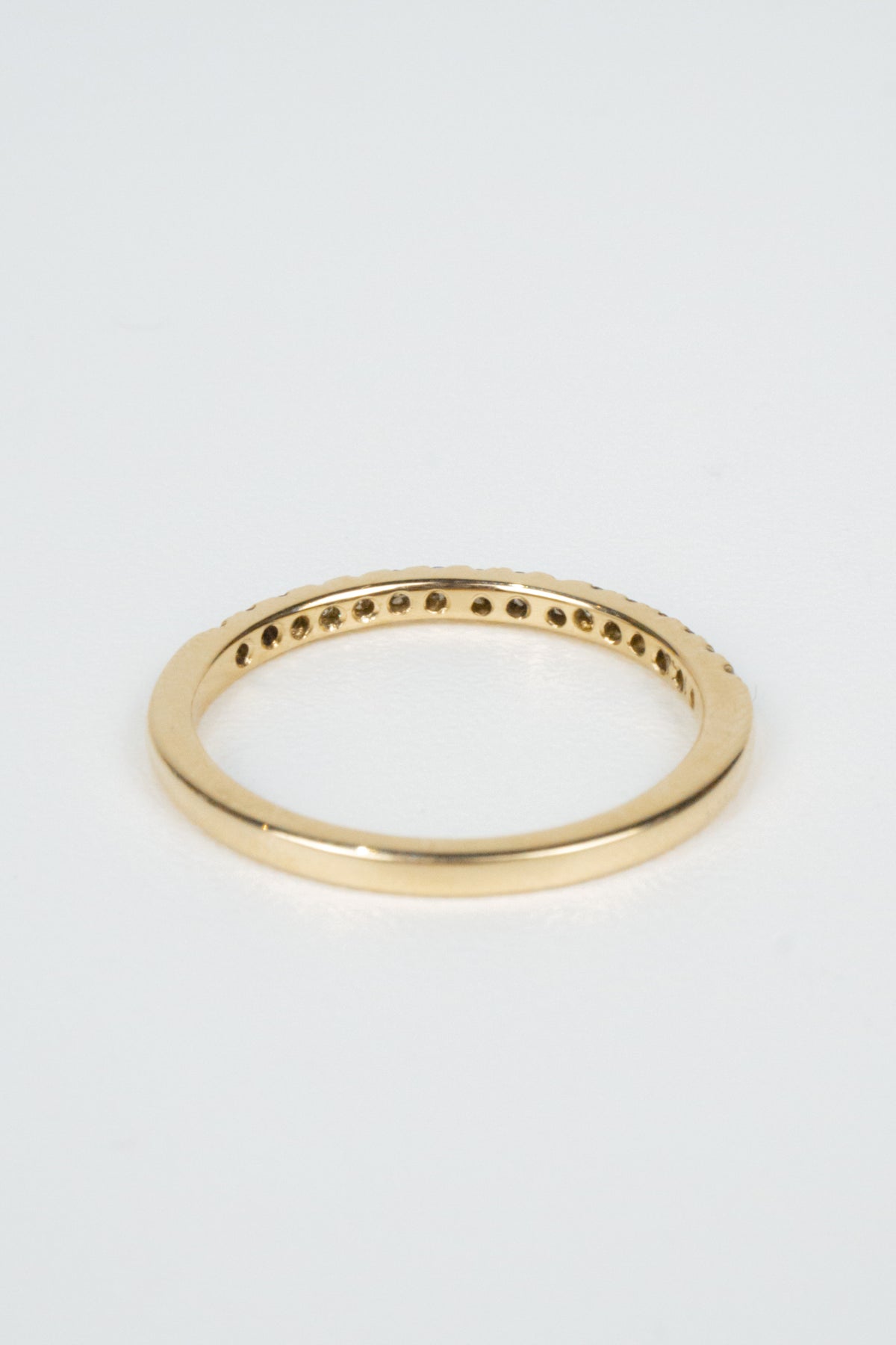 Honey Wedding Band- Champagne Diamonds