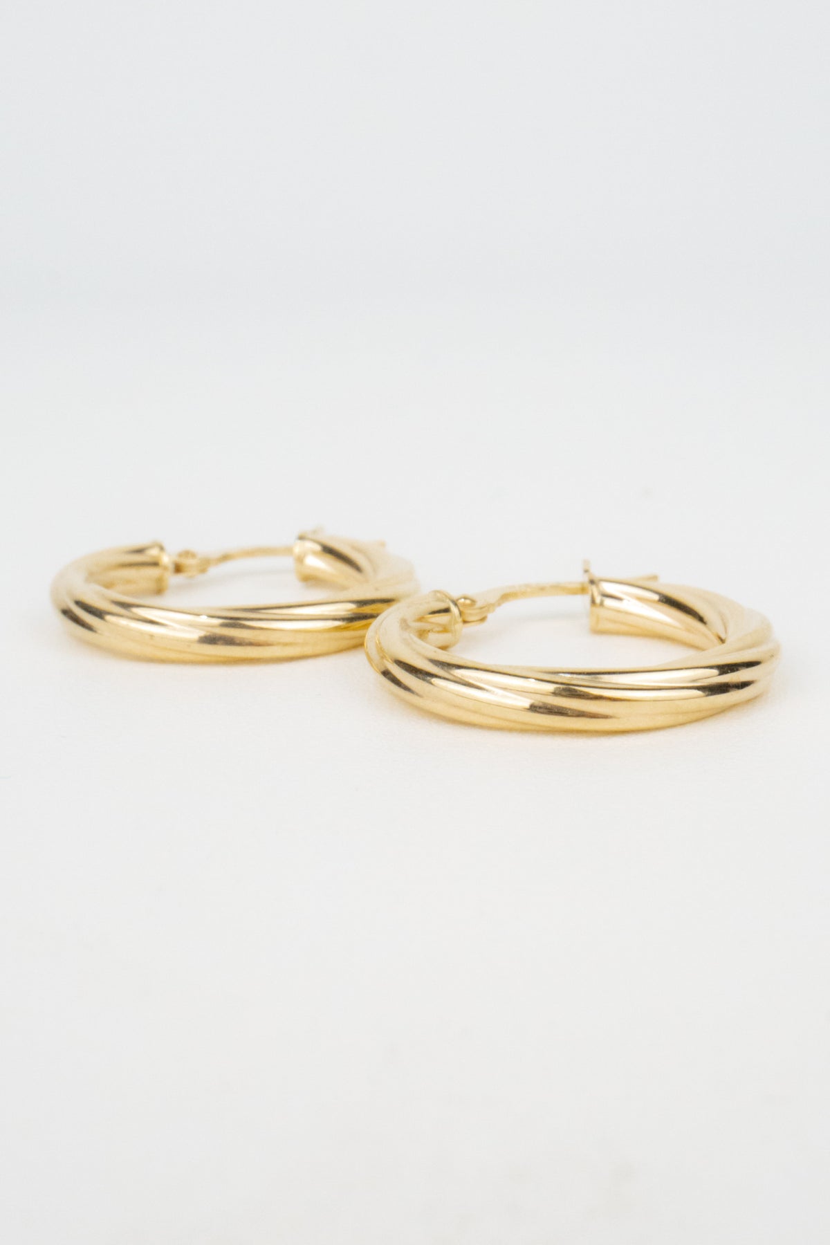 10K June Hoop Earrings