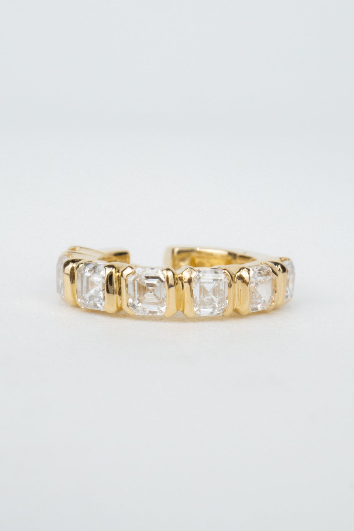 10K Mara Diamond Ear Cuff- 0.79ctw Laboratory Grown Diamond Asschers