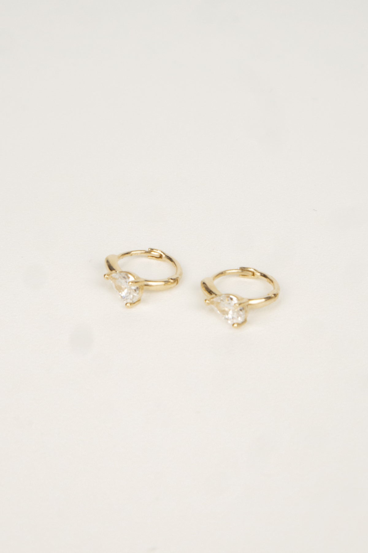 10K Norma Pear Cartilage Hoop Earrings