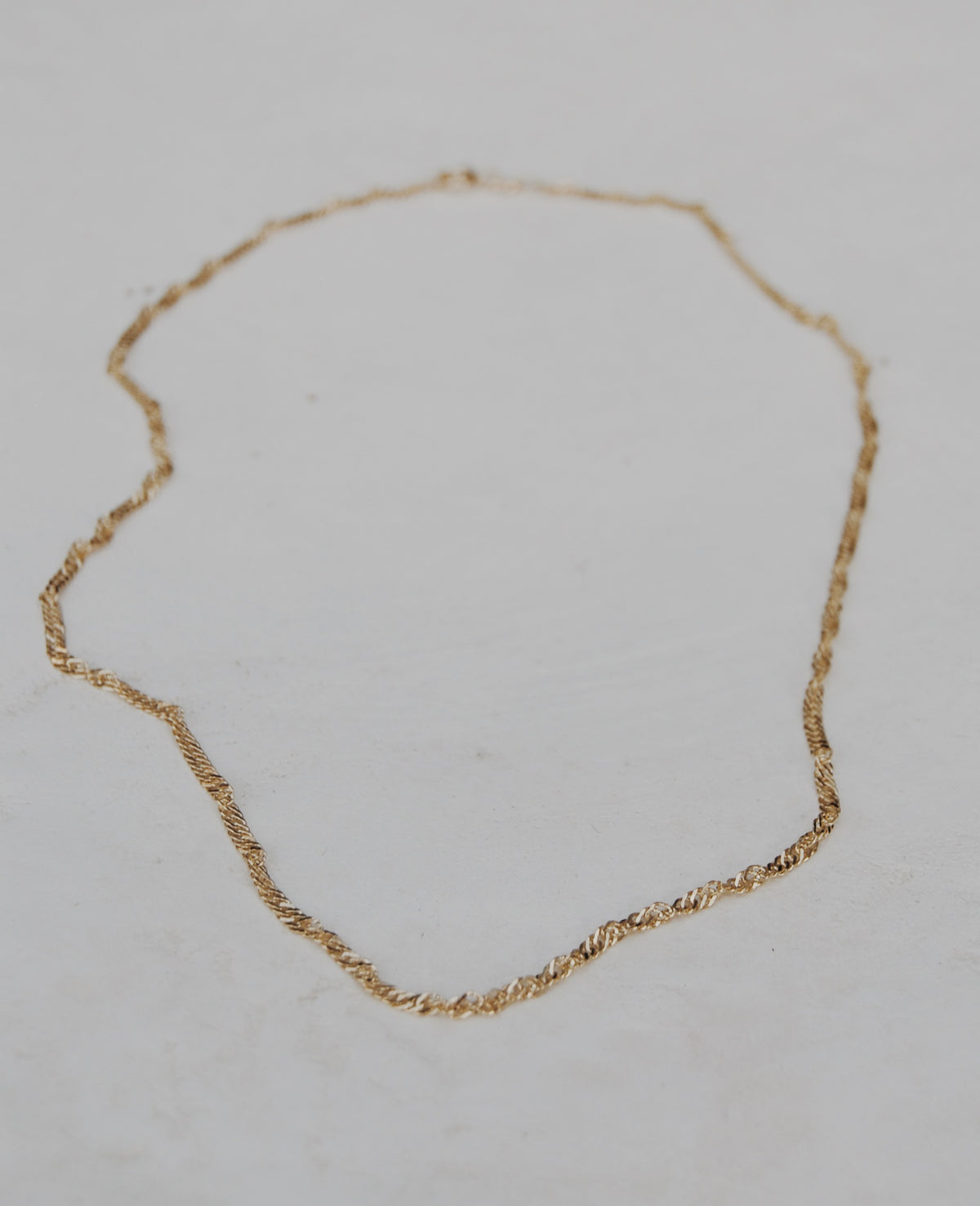 14K Vermeil Singapore Chain Necklace