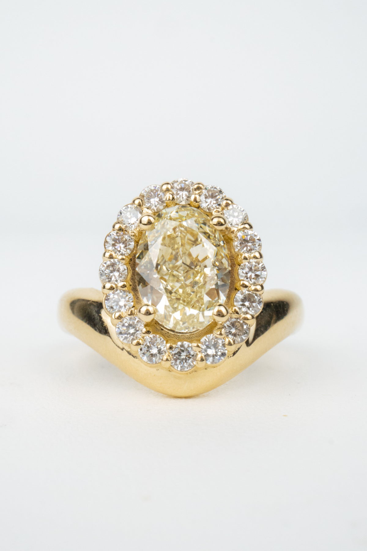 Bonnie Engagement Ring- 2ct Fancy Yellow Lab Diamond