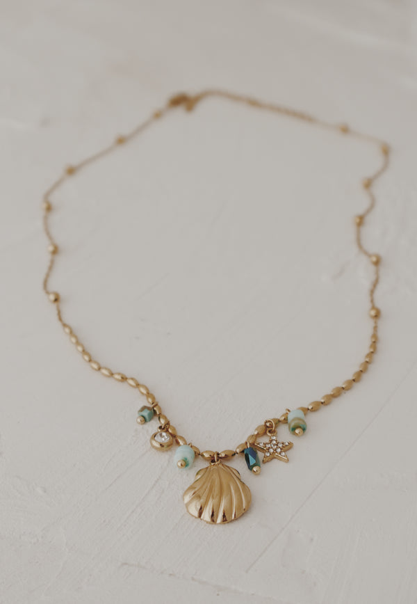 Seaglass and Shells Necklace