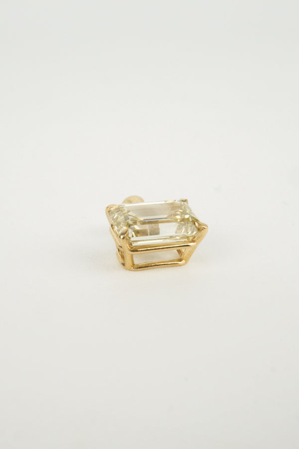 Loren Pendant- 2.23ct East-West Yellow Lab Diamond