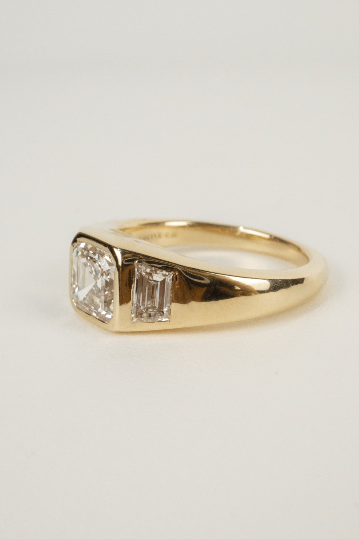 Rowan Engagement Ring- Asscher Signet 1.75ctw