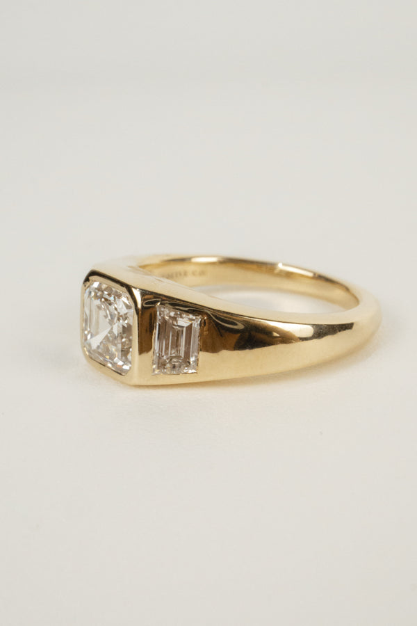 Rowan Engagement Ring- Asscher Signet 1.75ctw