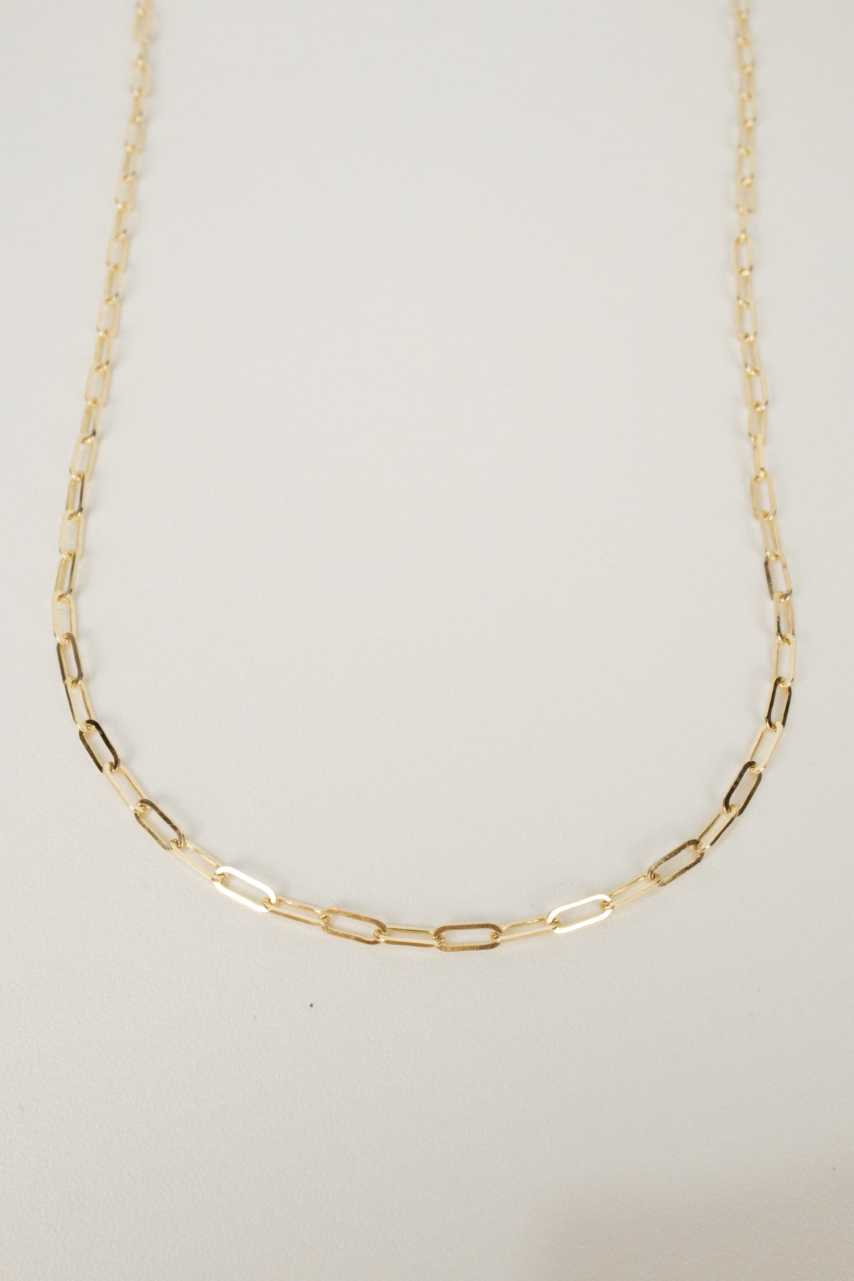 10K Gold Paperclip Necklace