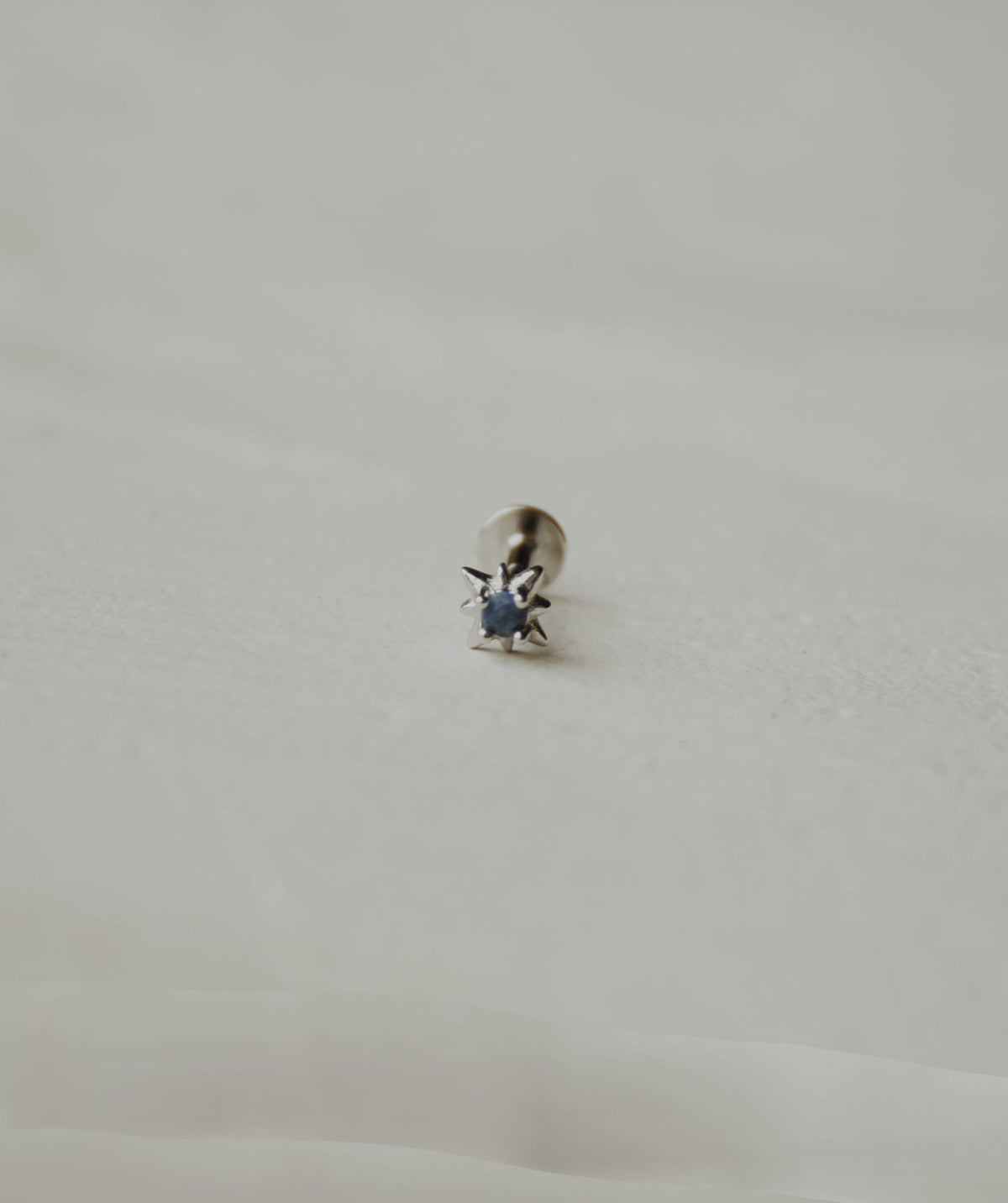 Star Blue Cartilage Stud Earrings