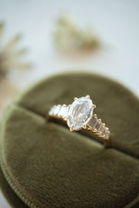 Monroe Engagement Ring- 1.5ct Step-Cut Oval