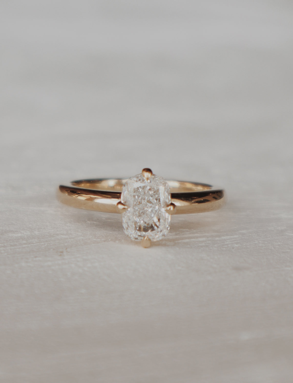 Astrid Elongated Cushion Cut Engagement Ring