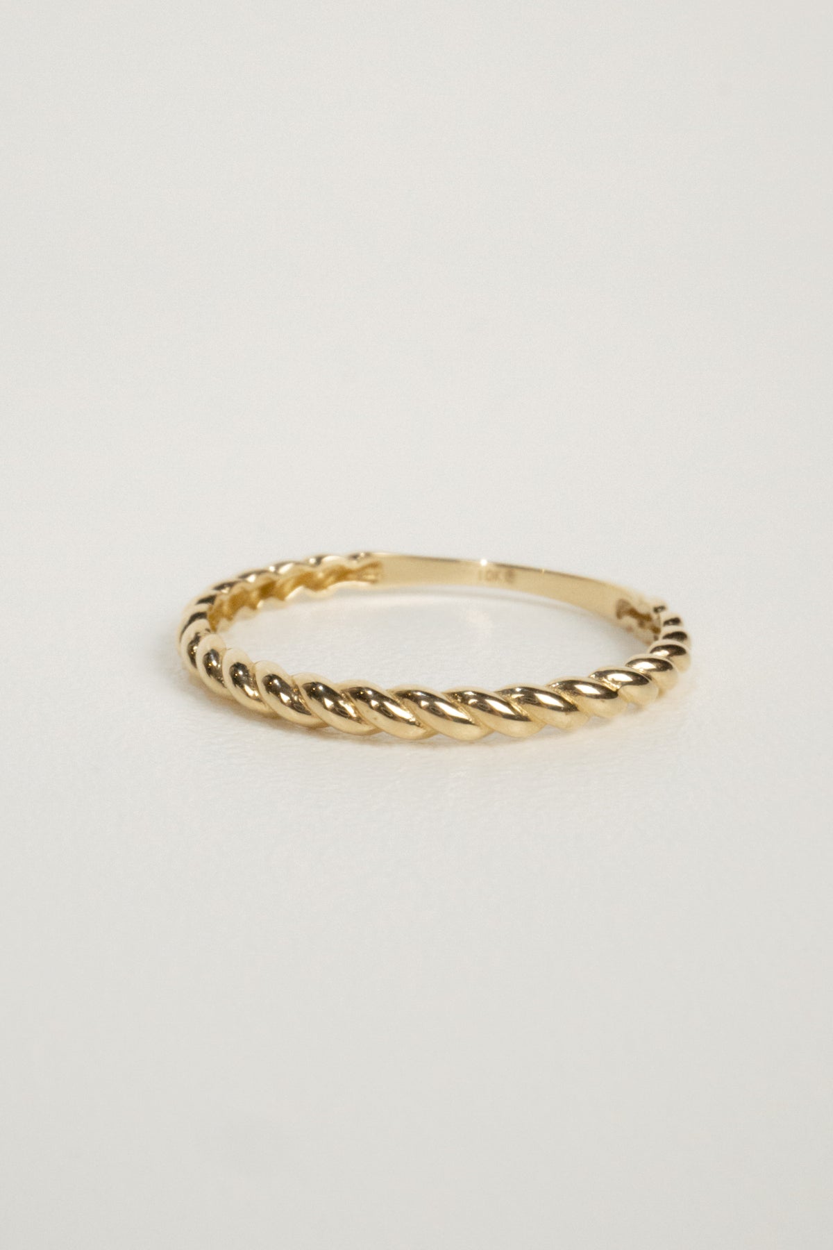 10K Poppy Rope Ring