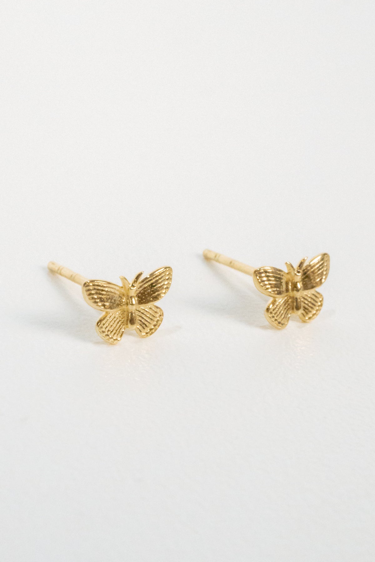 10K Butterfly Stud Earrings