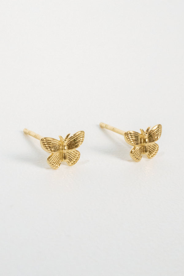 10K Butterfly Stud Earrings
