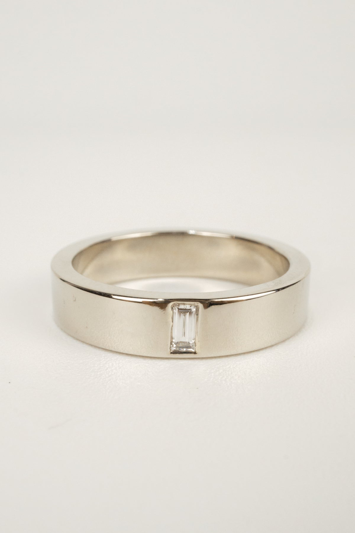 Ryder Wedding Band- White Gold