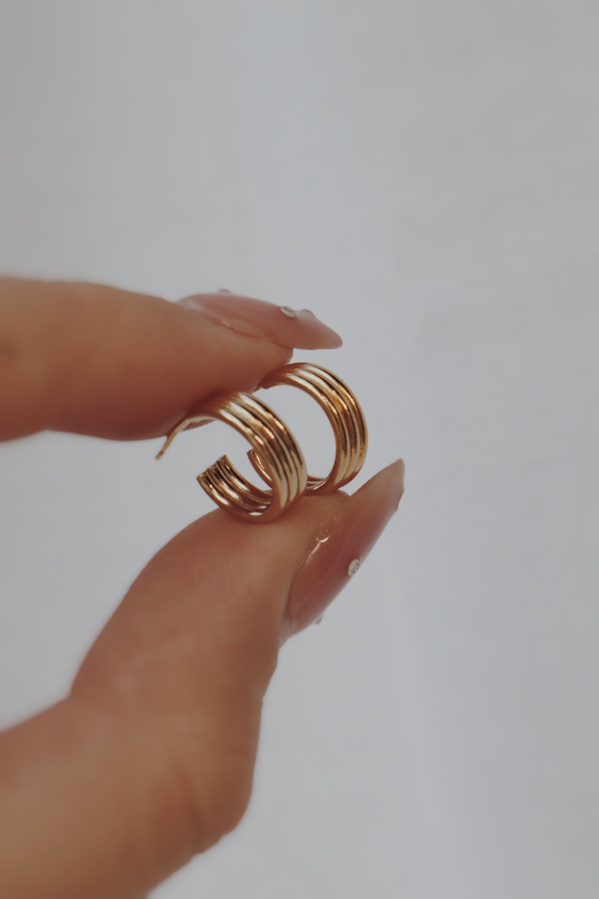 Zella Hoop Earrings- Gold Filled