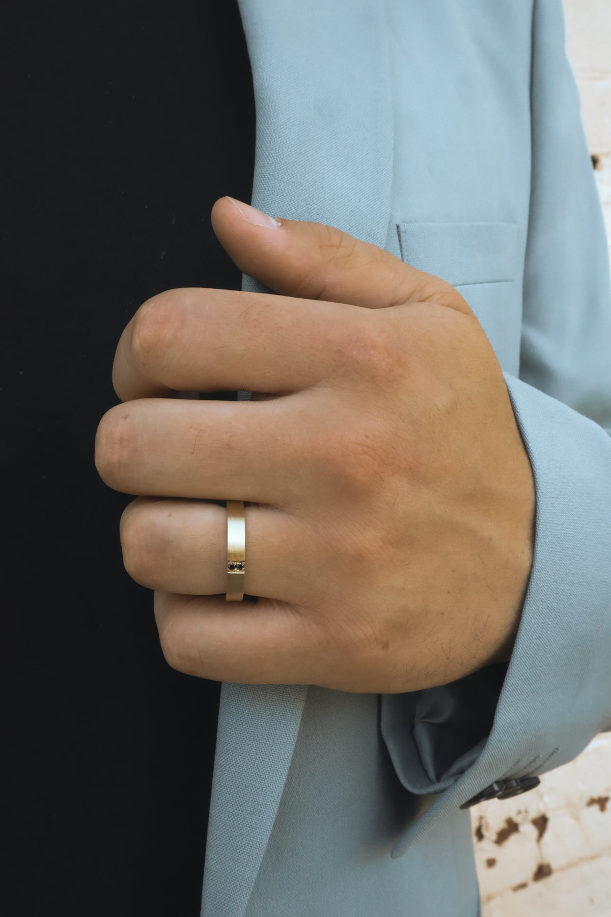 Ebony Men’s Wedding Band