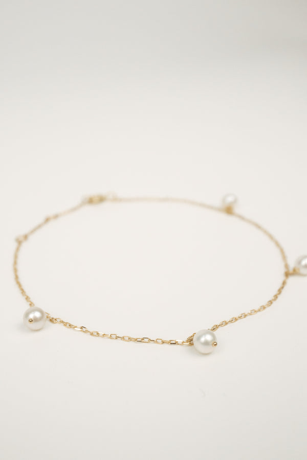 10K Corinne Pearl Bracelet