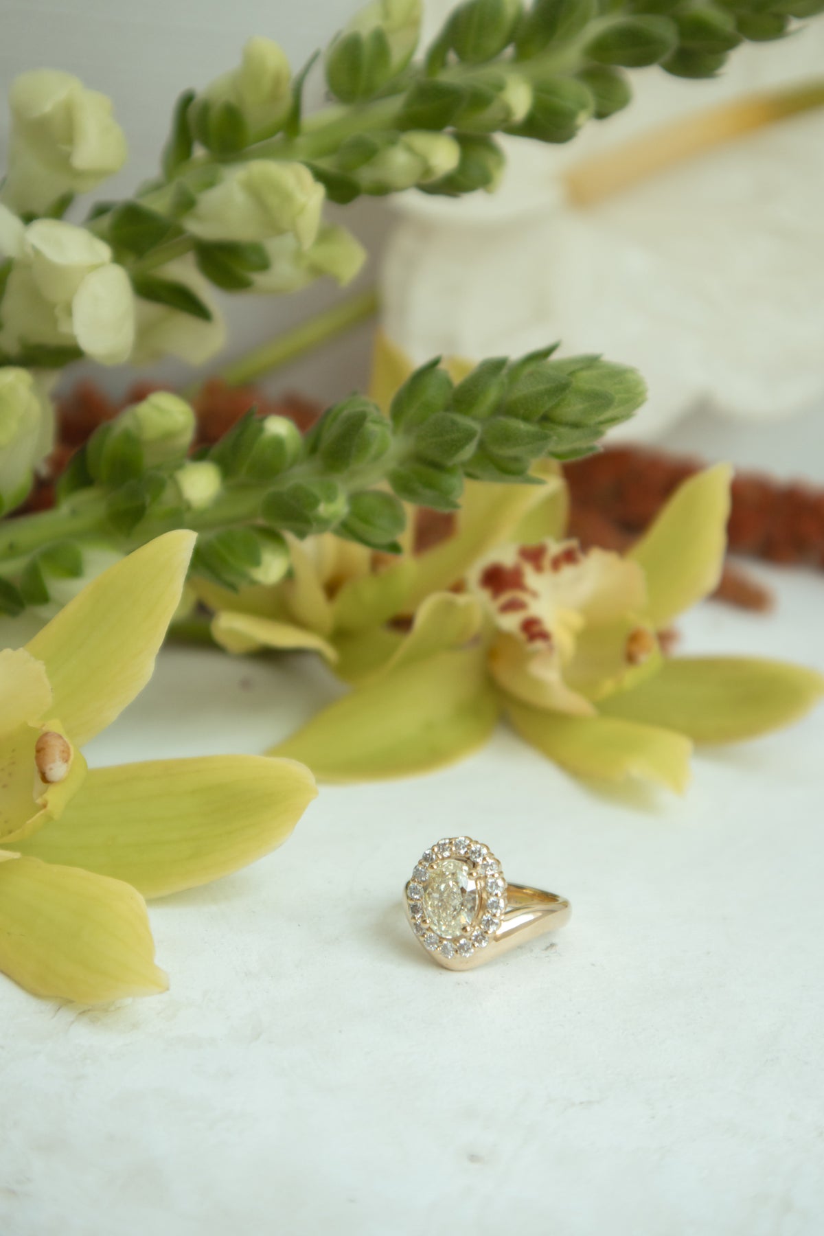 Bonnie Engagement Ring- 2ct Fancy Yellow Lab Diamond