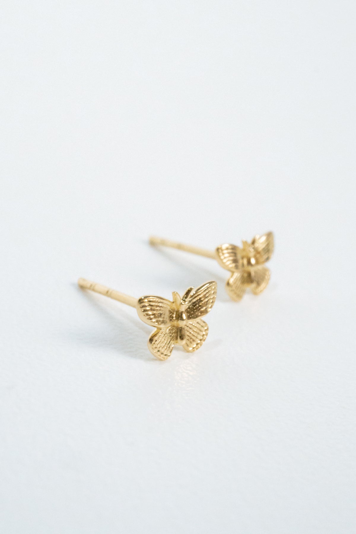 10K Butterfly Stud Earrings