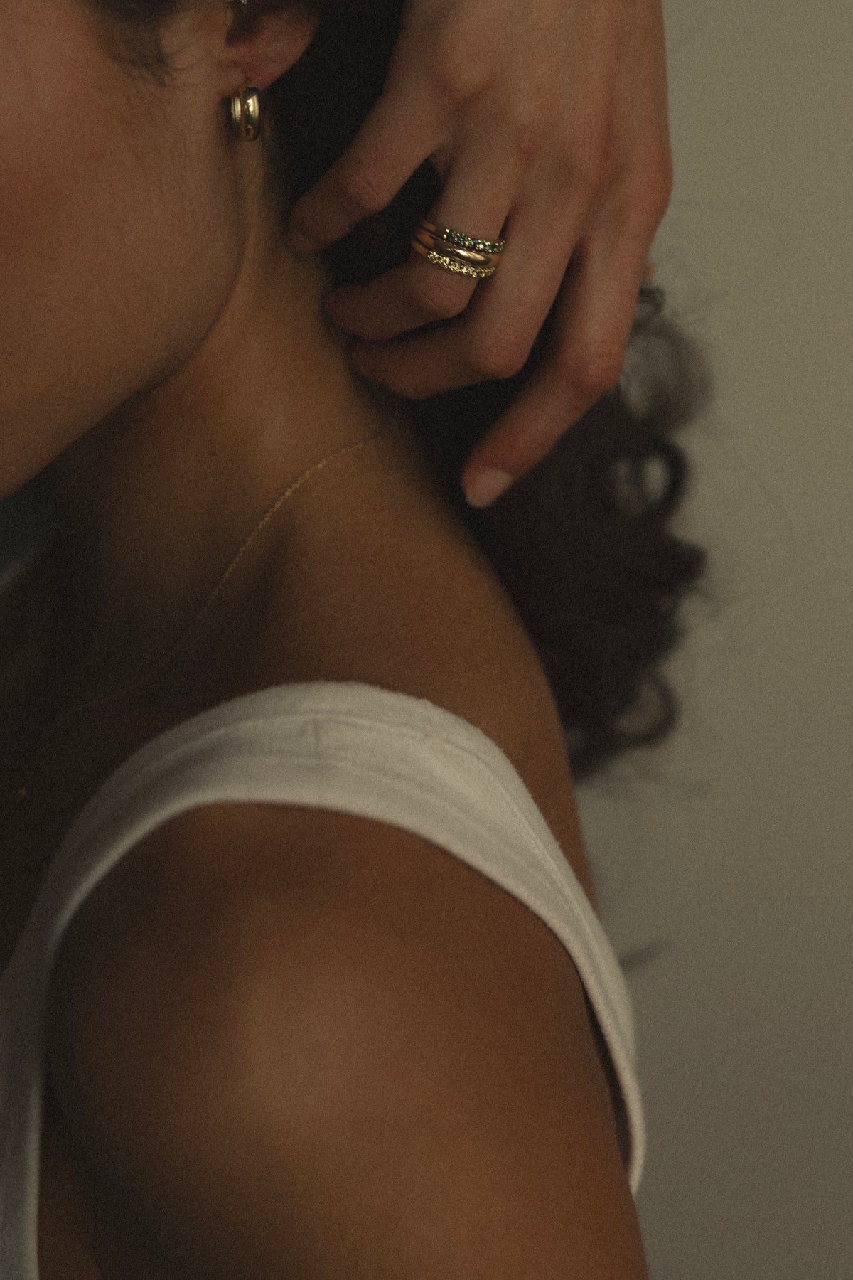 Margot Wedding Band- Yellow Diamonds