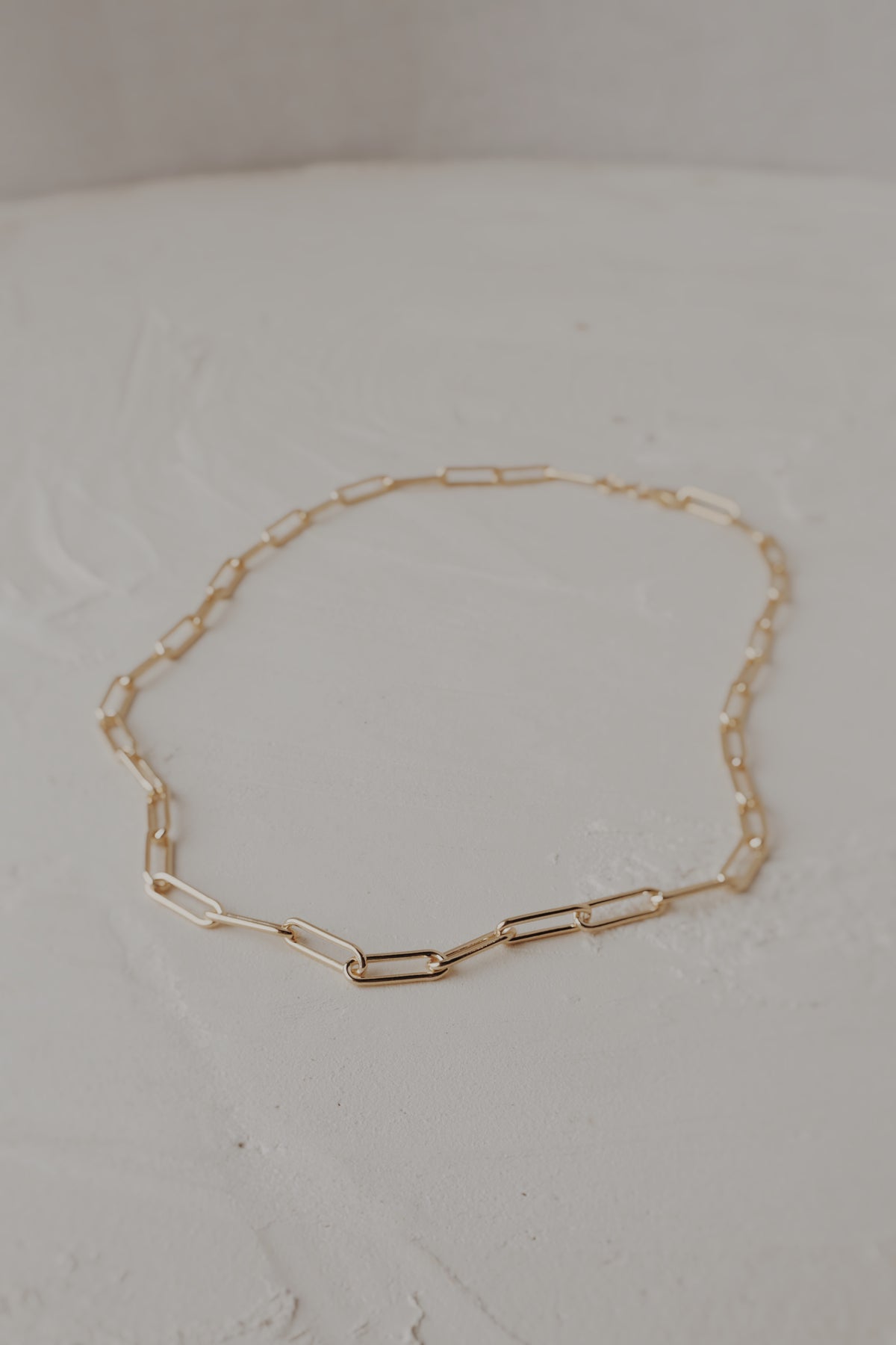 Chunky Paperclip Necklace — Vermeil