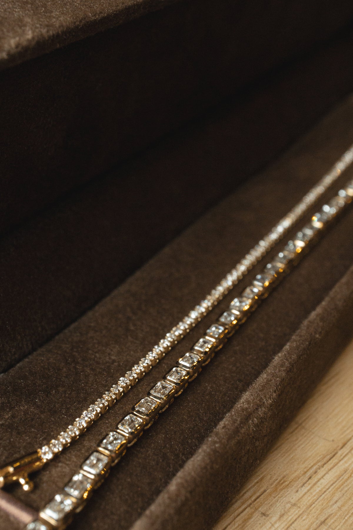 Monti Tennis Bracelet- Bezeled Emerald-Cut Lab Diamonds 5.9cts