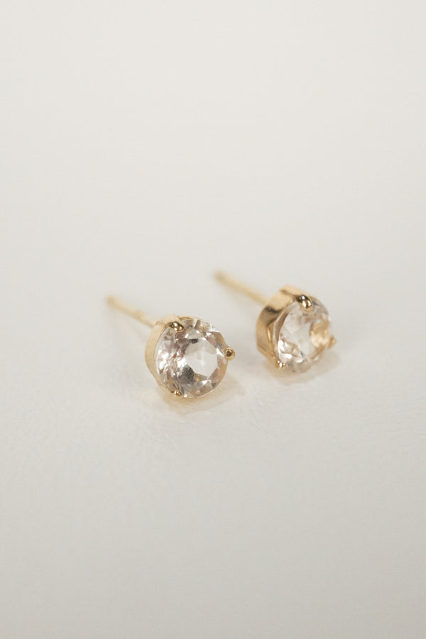 10k Olivia Round Stud Earrings