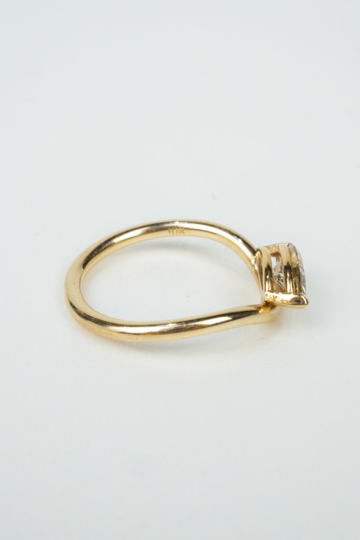 Kennedy Pinky Ring- 0.5ct Marquise Champagne Diamond