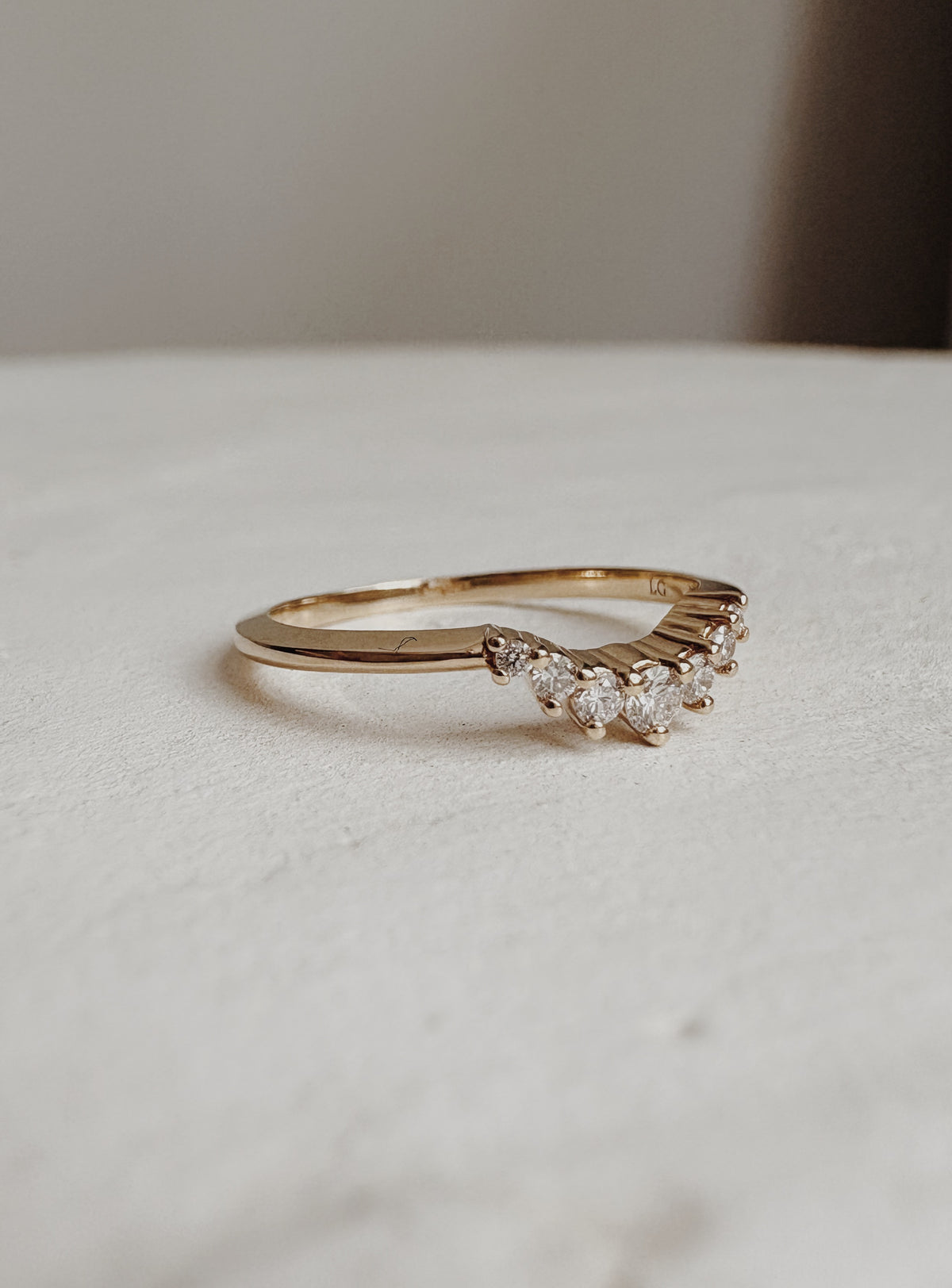 Polly Contour Wedding Ring