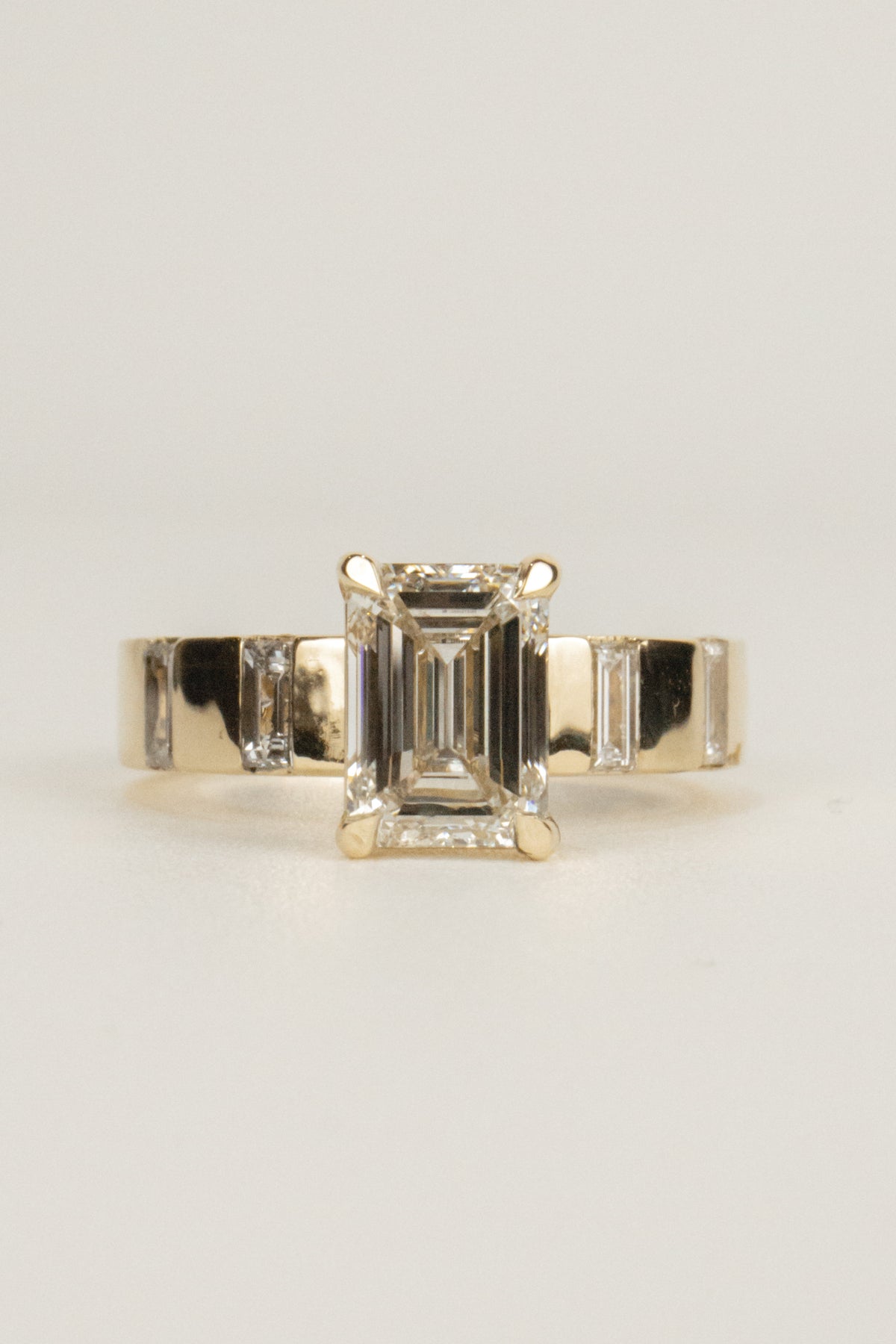 Briar Engagement Ring- 2ct Emerald Cut