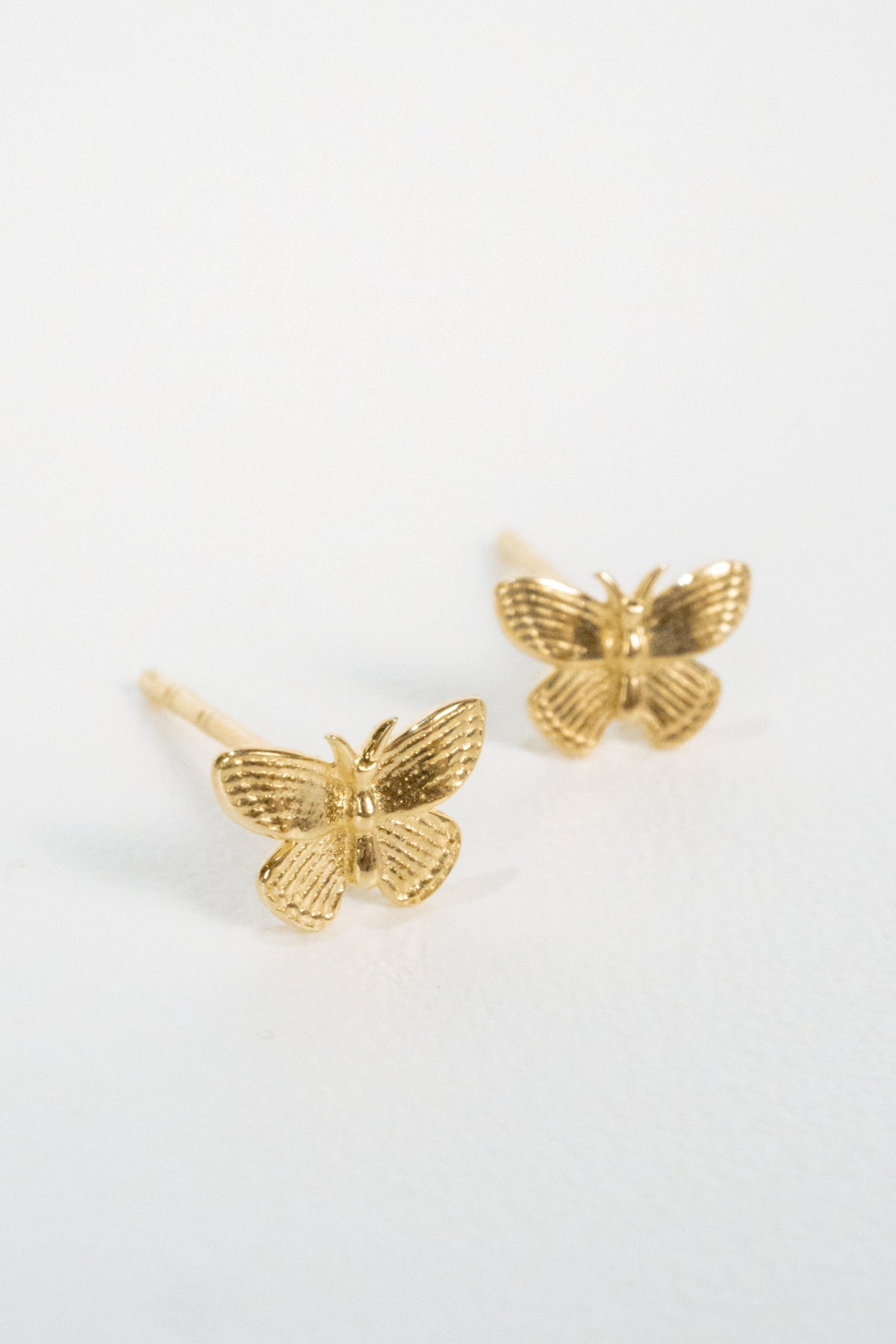10K Butterfly Stud Earrings