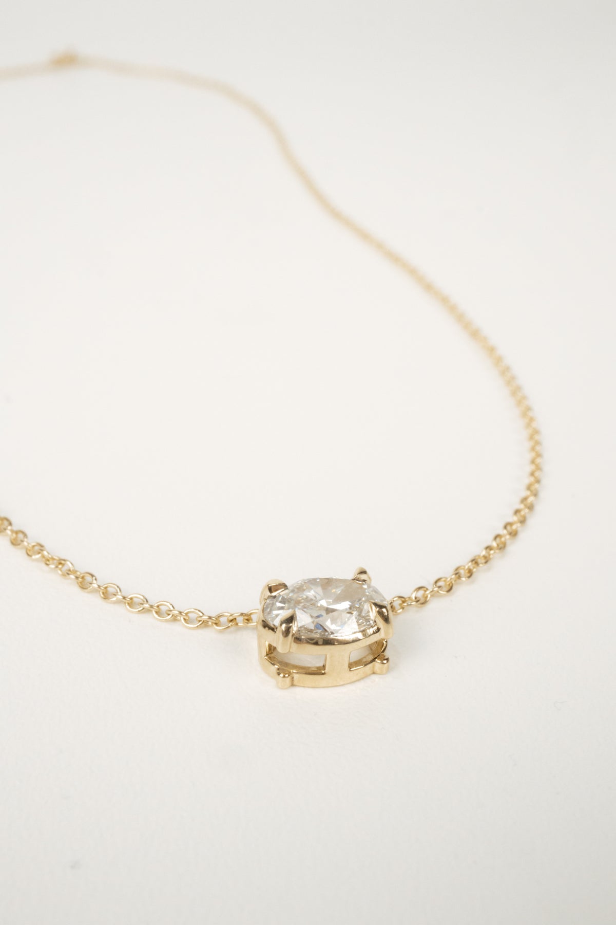 Penn Diamond Necklace- 1ct Oval