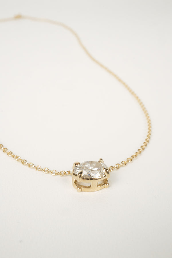 Penn Diamond Necklace- 1ct Oval