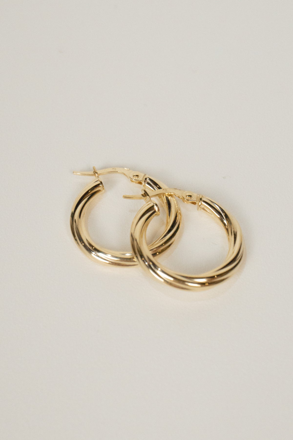 10K June Hoop Earrings
