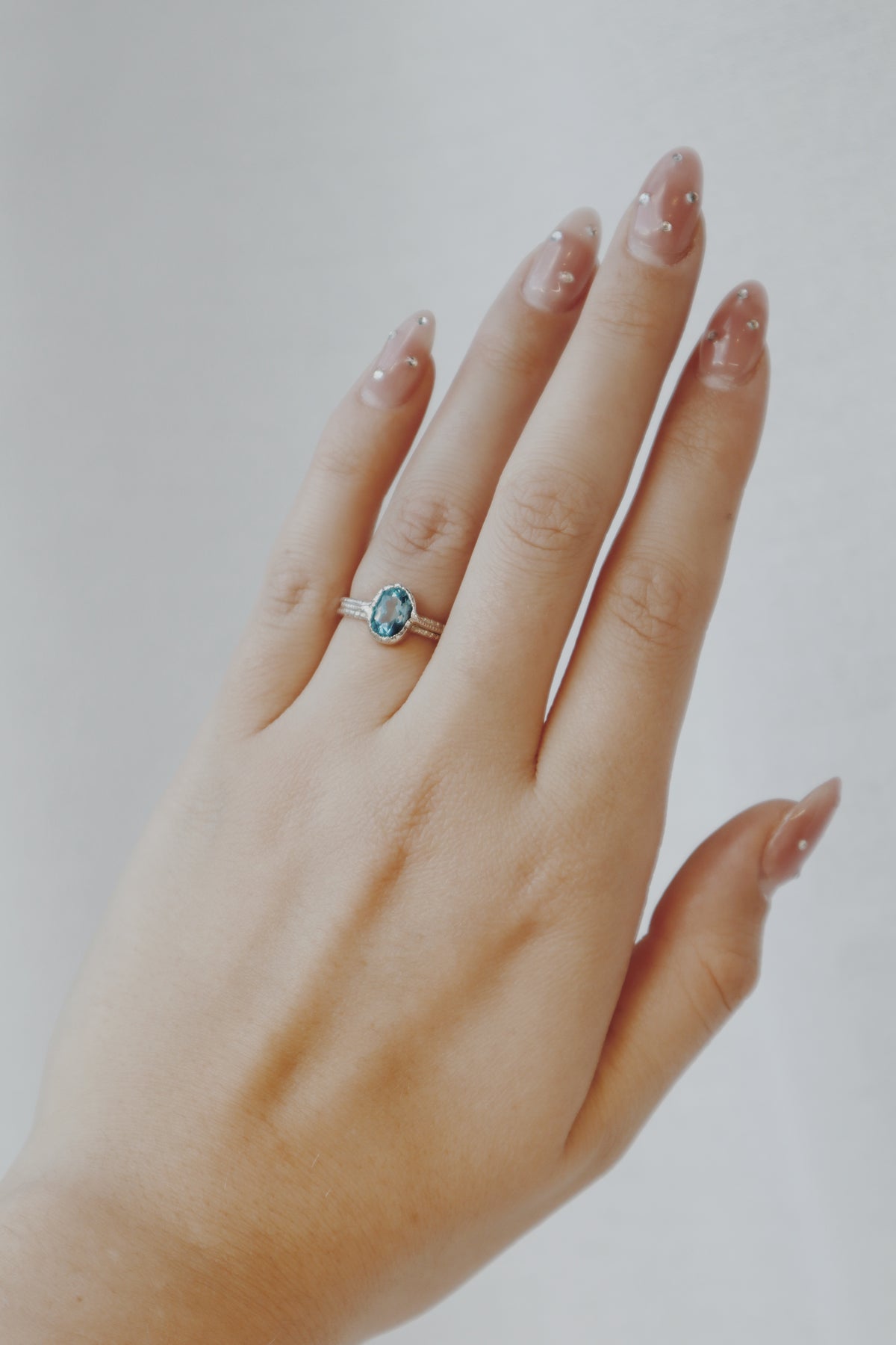 Harriet Vintage-inspired Blue Topaz Ring