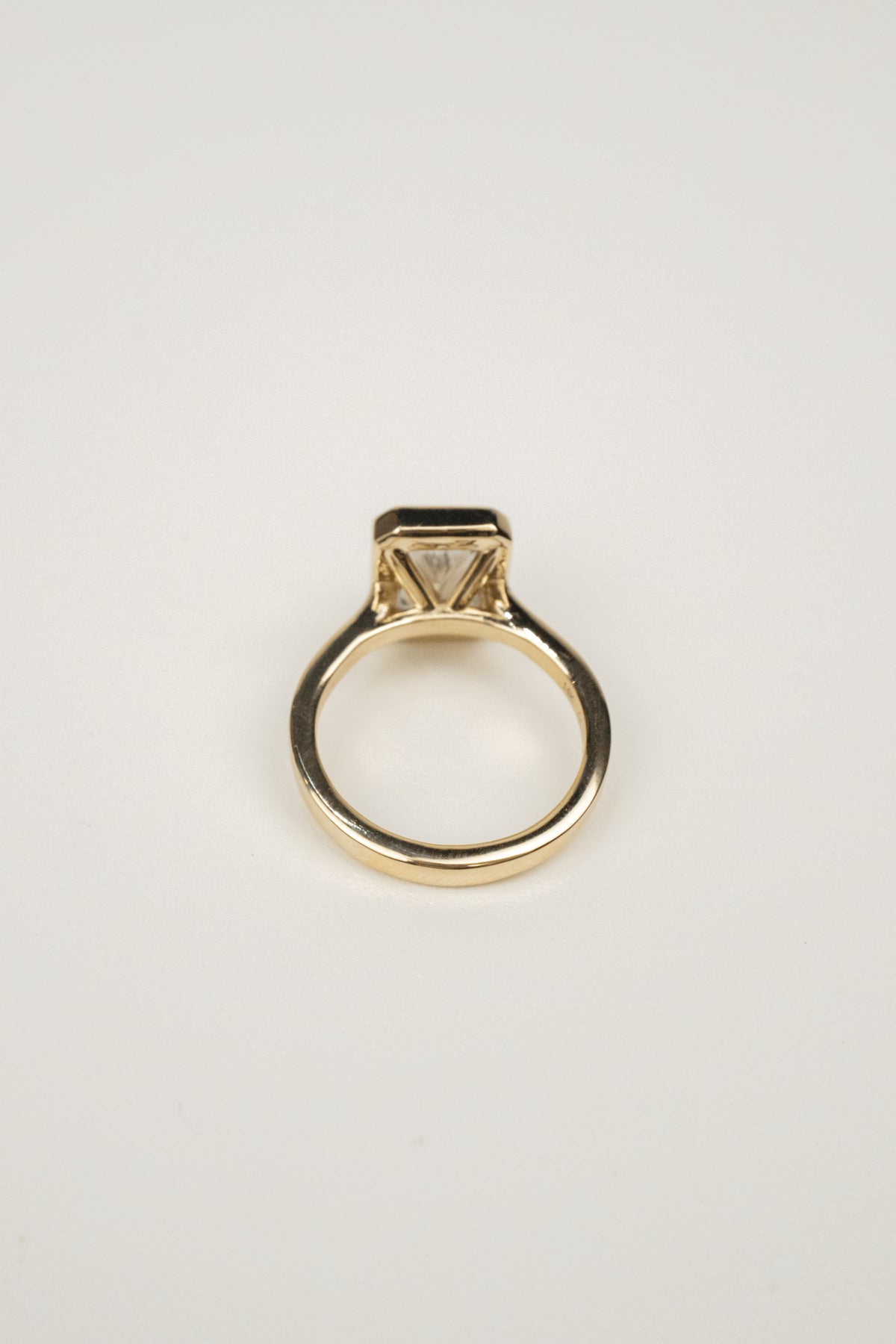 Carsyn Radiant Bezel Engagement Ring