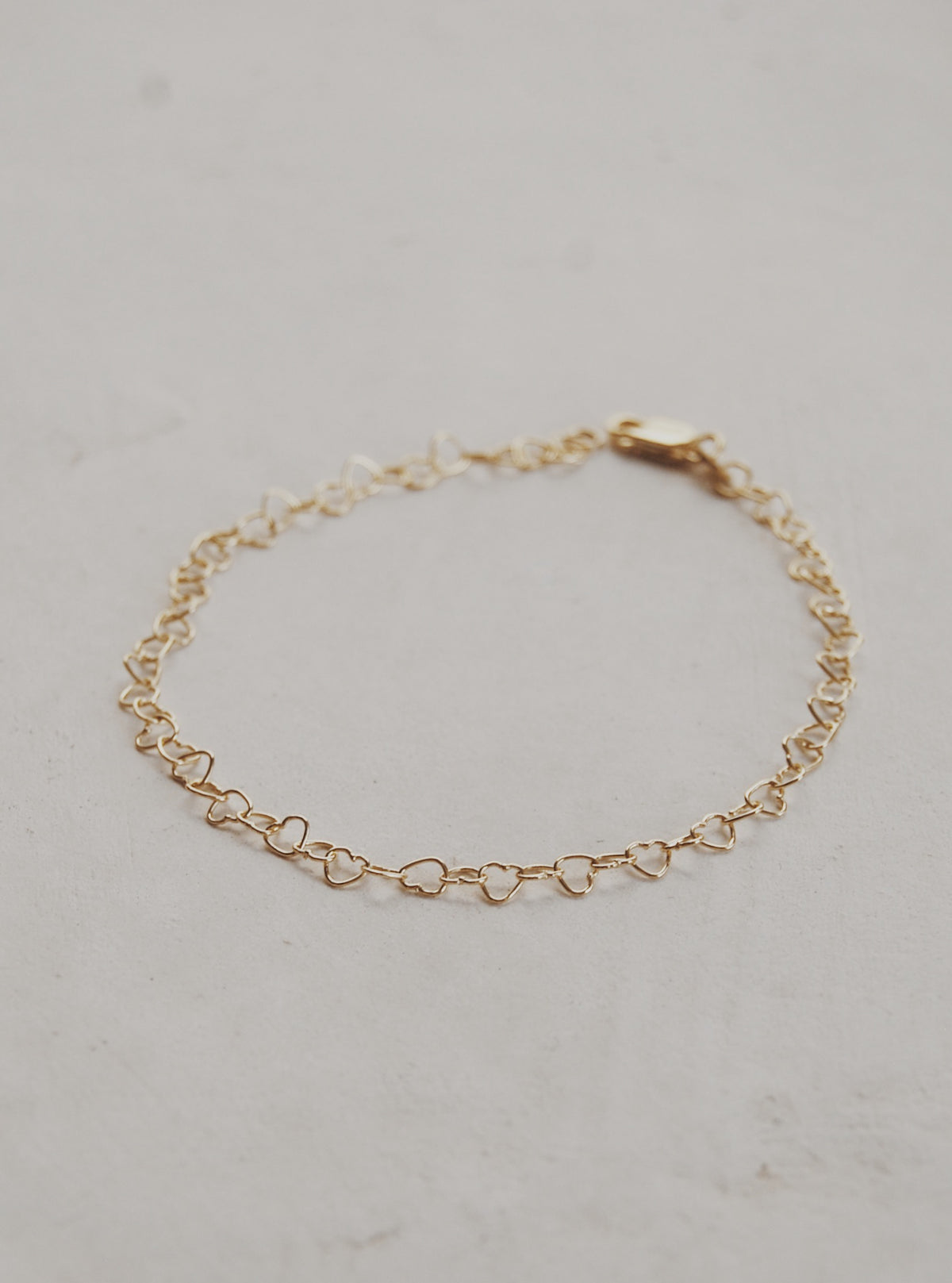 10k Gold Heart Bracelet