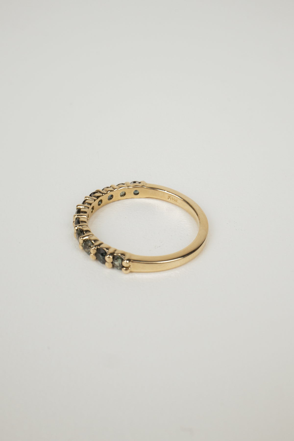 Margot Wedding Band- Natural Parti-Sapphires