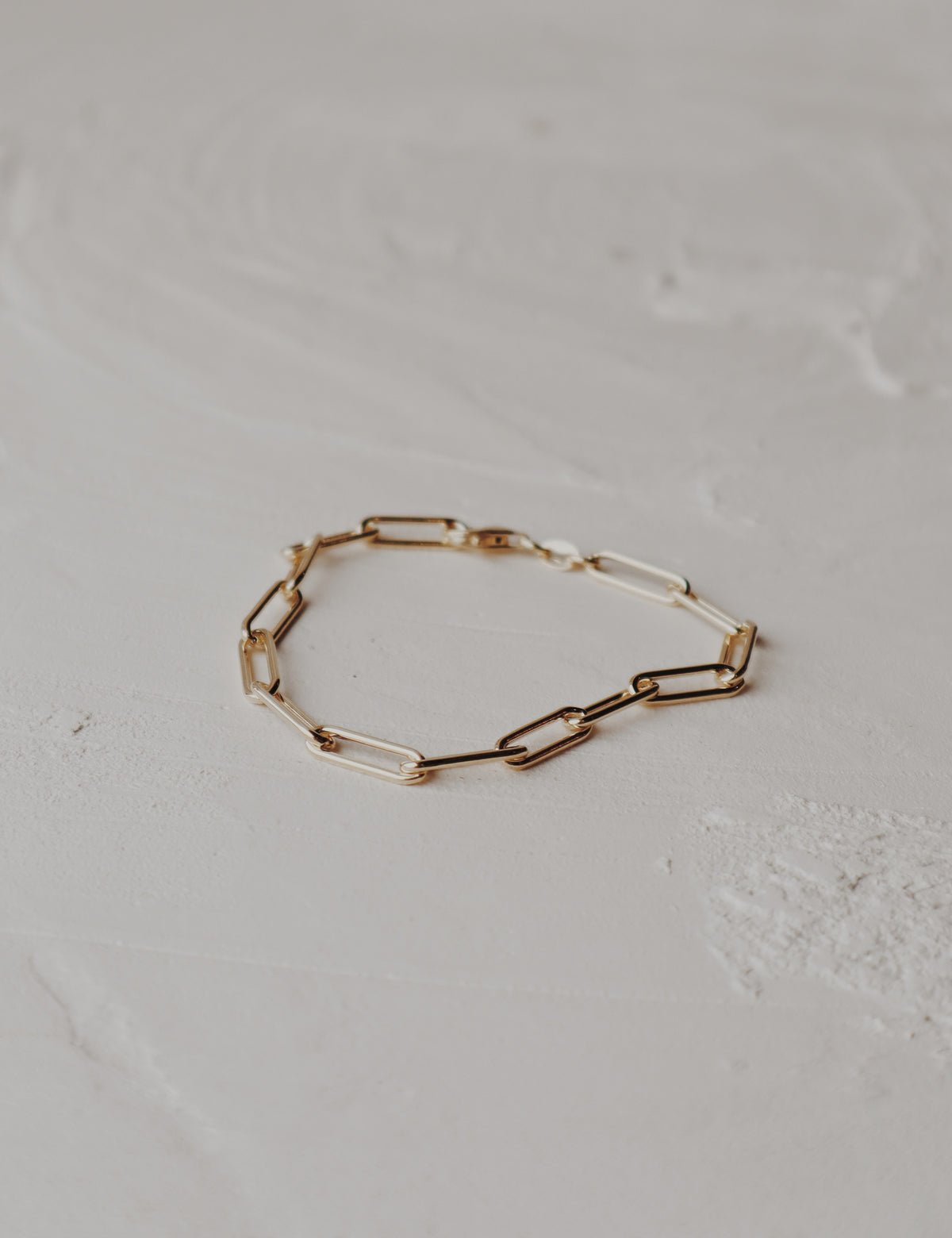 Chunky Paperclip Bracelet — Vermeil