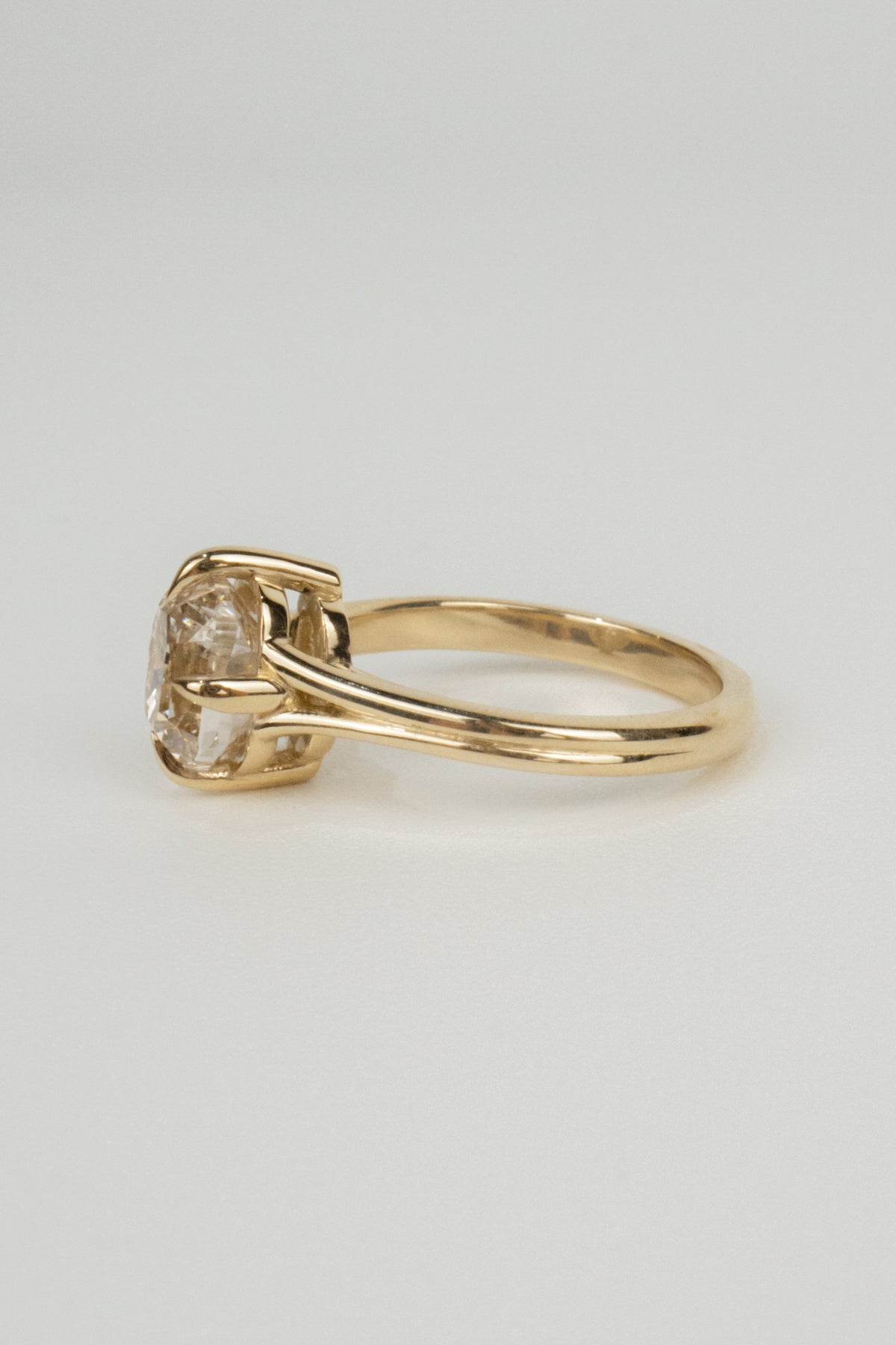 Sylvie Engagement Ring (Modified)- 2.7ct Specialty Champagne Cushion
