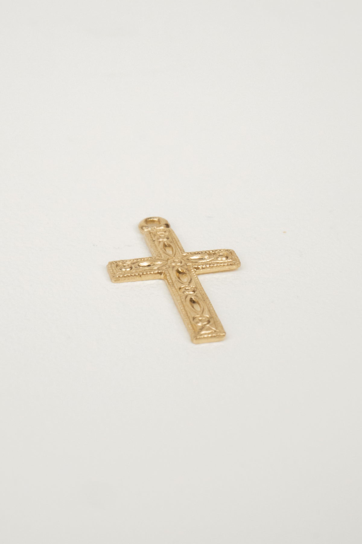 14K Cross Charm