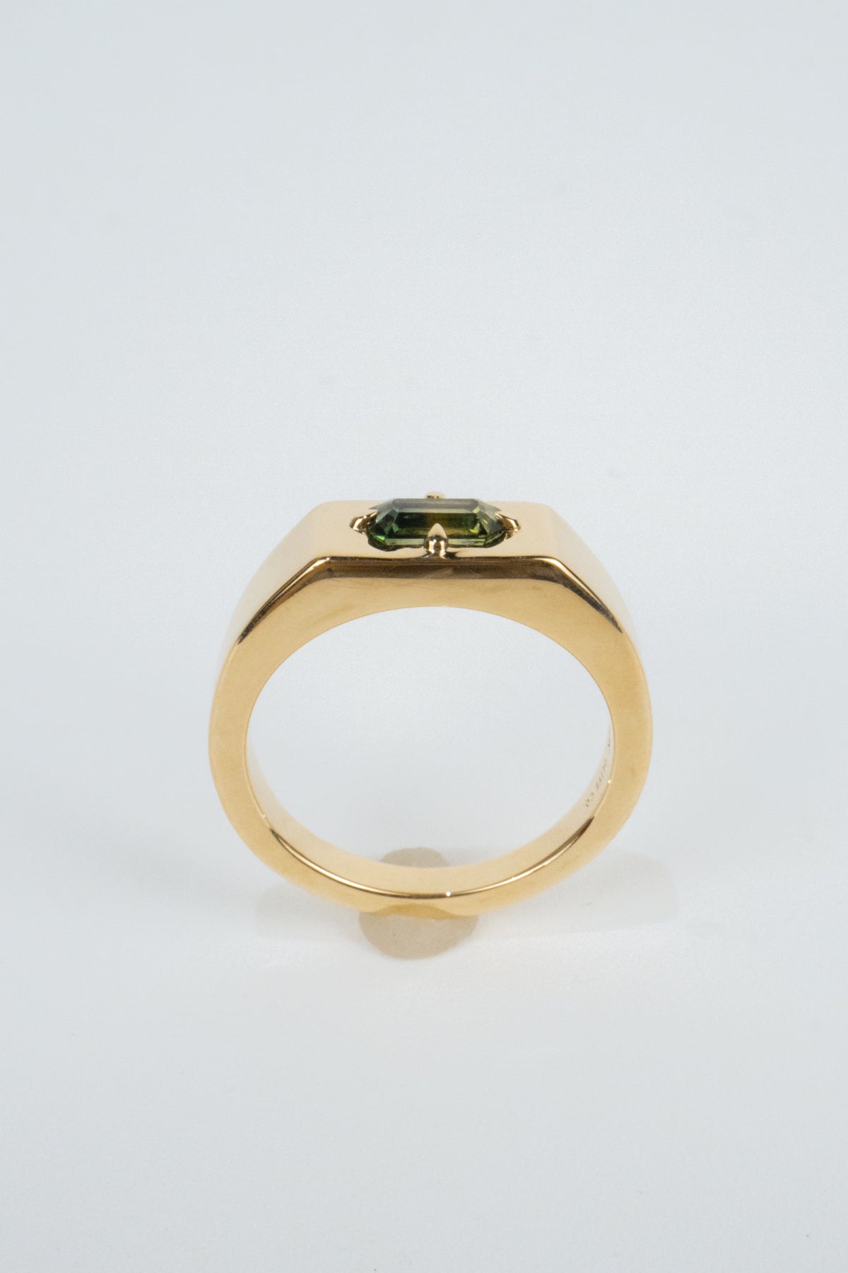 Grayson Men's Signet Ring- 0.85ct Parti Sapphire