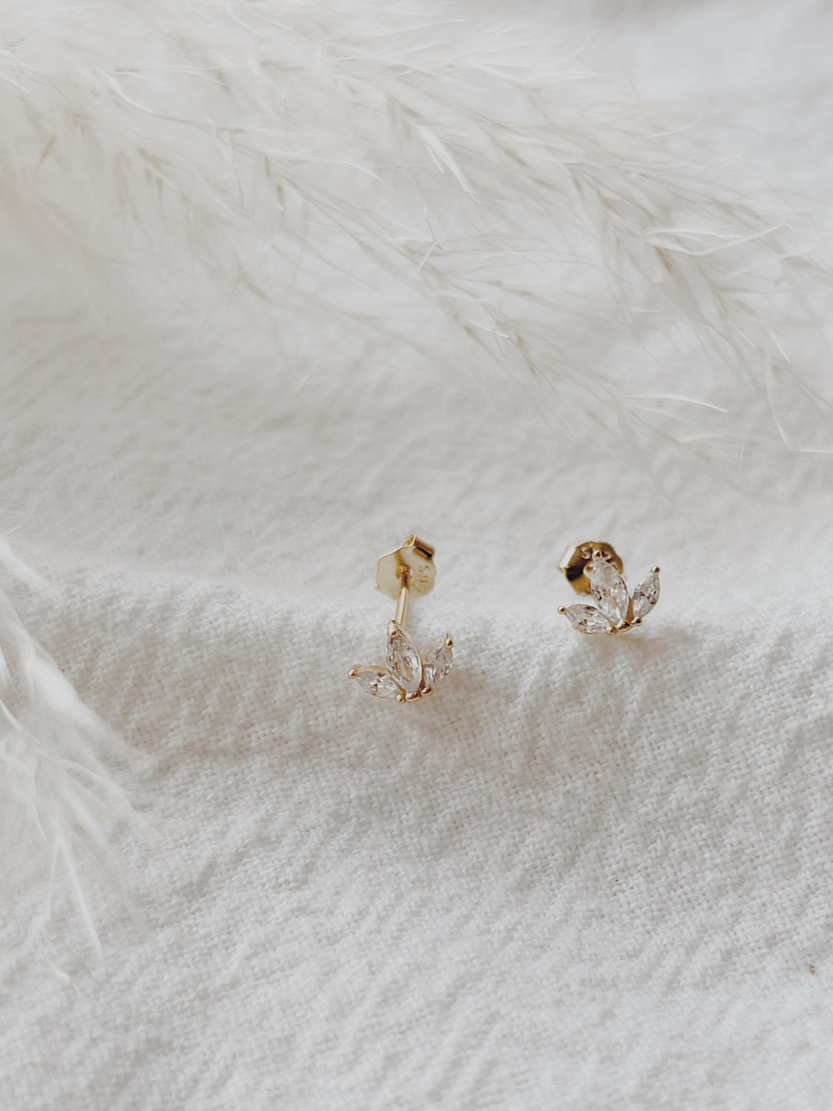 Marquise Fleurette Stud Earrings