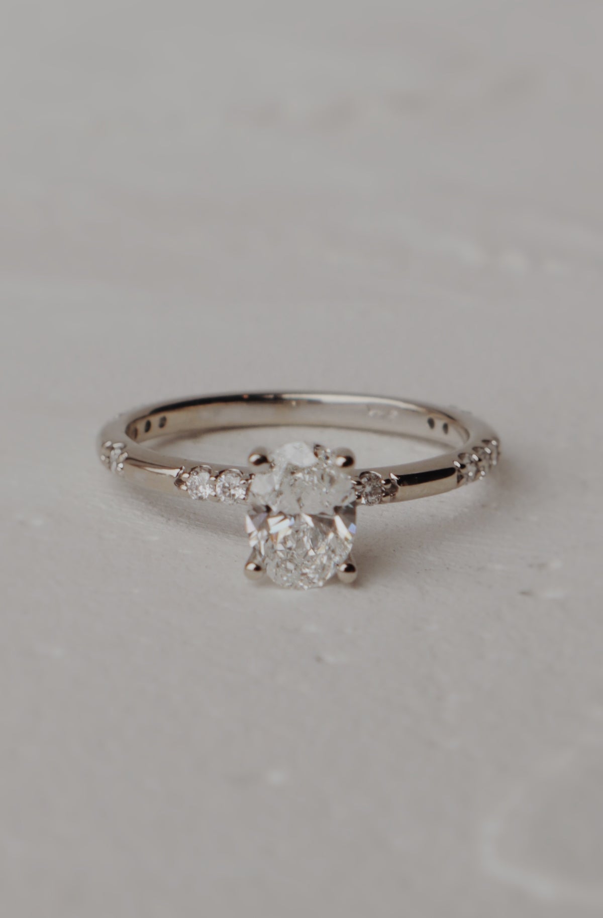 Bryn Oval Solitaire Engagement Ring- 0.72 CT