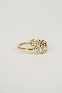 Lawrence Wedding Band- 1.3ctw Oval